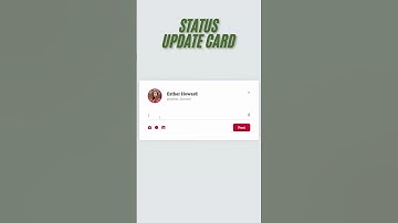 Responsive Status Update Card | Tailwind CSS | | #html #tailwindcss #shorts