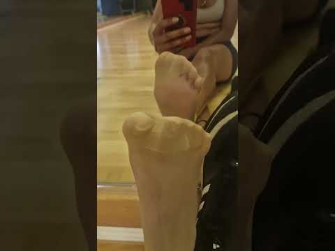 Stinky smelly sweaty gym nylons
