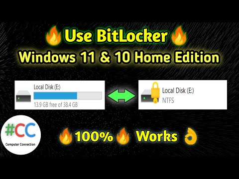 Enable BitLocker in Windows 11 Home Edition | Drive Lock in Windows 11/10 Home Edition | #bitlocker