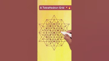A tetrahedron Grid 🔥💥 #drawing #quickdrawing #3dart #art #3ddrawing #howtodraw