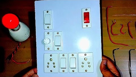 2Socket 2Switch 1fan Regulator 1light Indicator #electric #wiring #electrical #extensionsocket