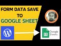 WordPress contact form 7 to google sheet data save | WordPress Form connect to Google Sheet