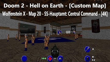 Doom 2 - Wolfenstein X - Map 20 - SS-Hauptamt: Central Command - [4K] - [100%]
