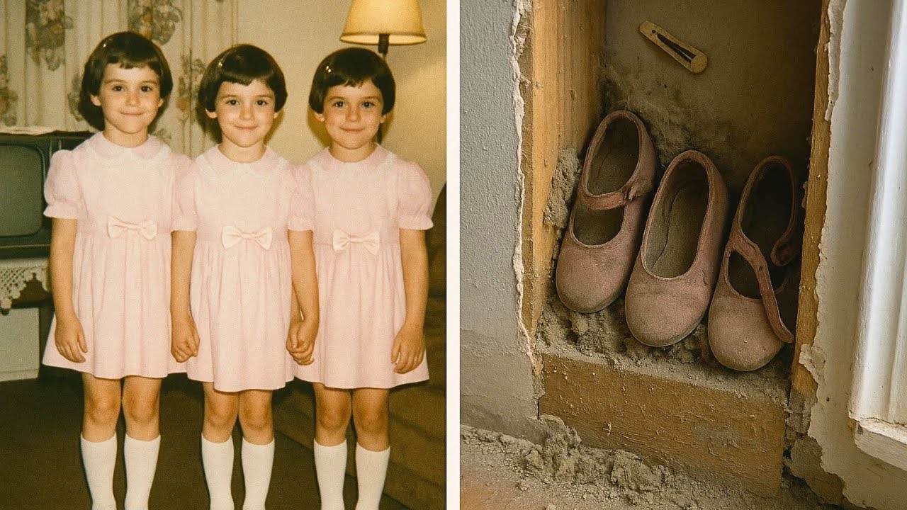 Trei surori gemene tinere au dispărut în 1987 — 34 de ani mai târziu, ce s-a găsit în perete a șocat