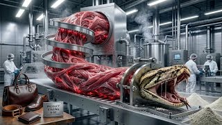 Inside the Exotic Snake Leather Factory: Python Skin Processing