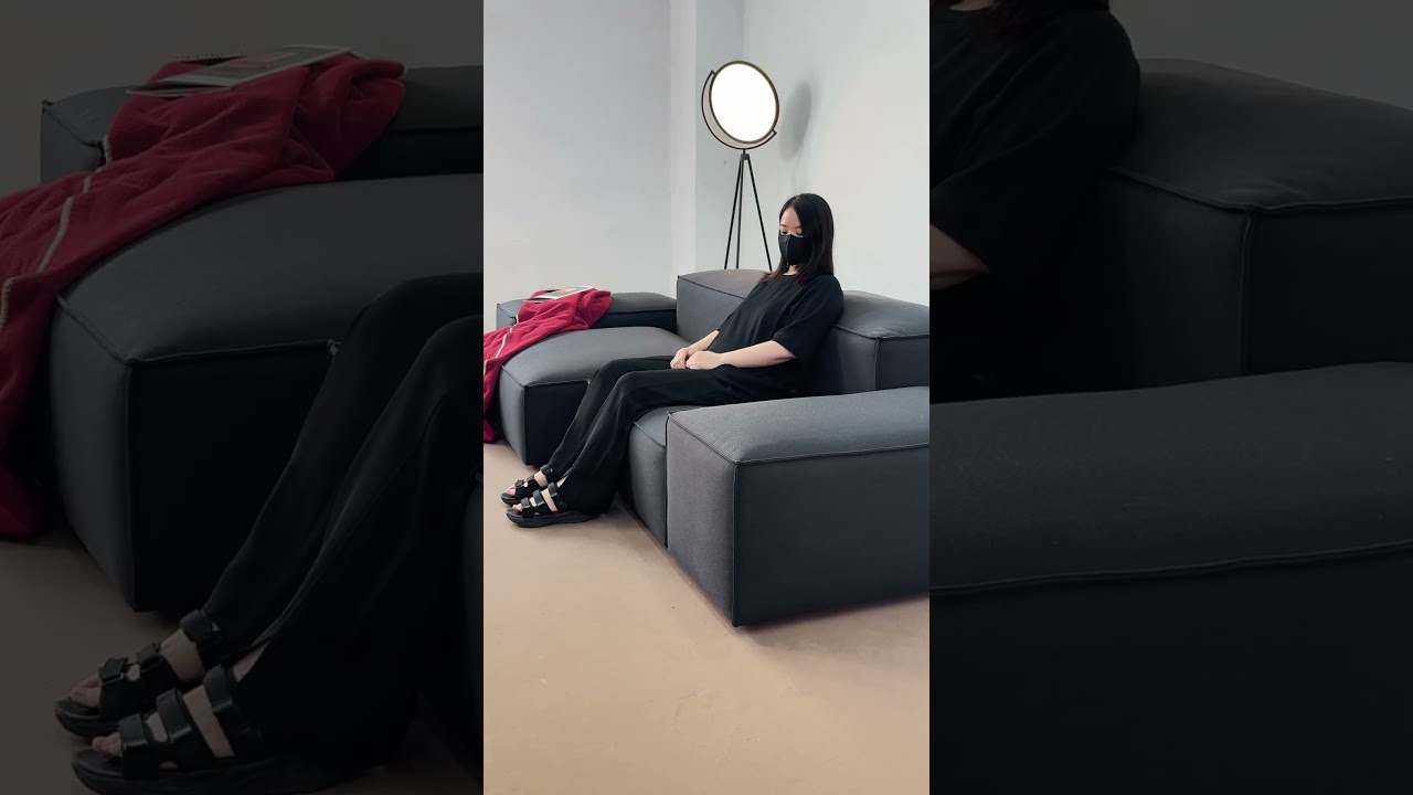 Create Your Perfect Setup with This Modular Black Sofa  