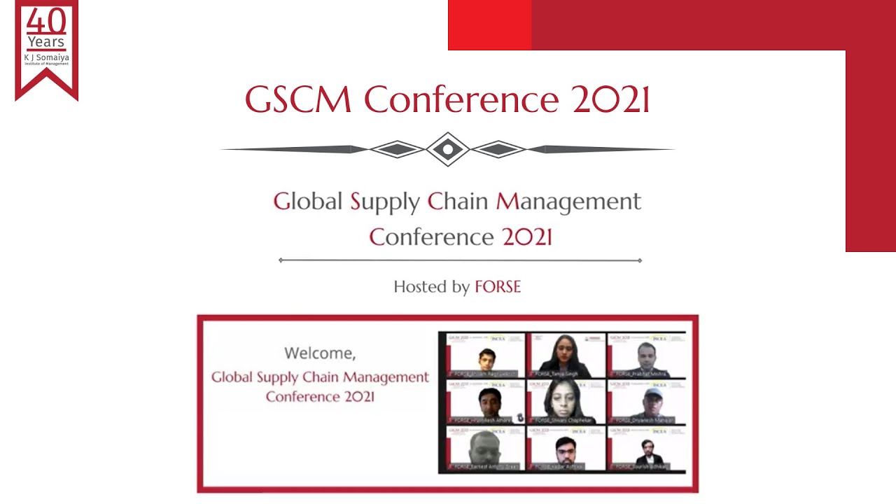 Global Supply Chain Management Conference 2021 - YouTube