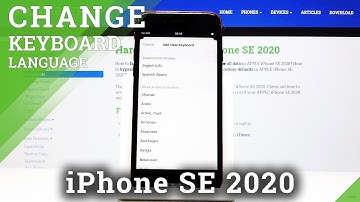 How to Change Keyboard Language in iPhone SE 2020 - Dictionary Settings