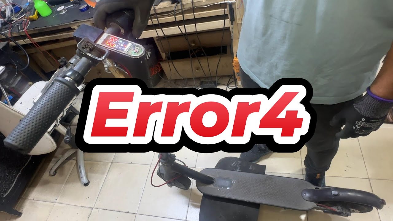حل مشكلة الخطا error4 بالسكوتر الكهربائي Electric Scooter E4 Error Code ...