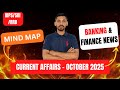 October 2025 Mind-Map Monthly Banking and Finance Awareness | SBI Clerk, IBPS Clerk | Hirak Nath