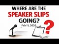 Where are the Speaker Slips Going?AZ Maricopa County 2-11-26