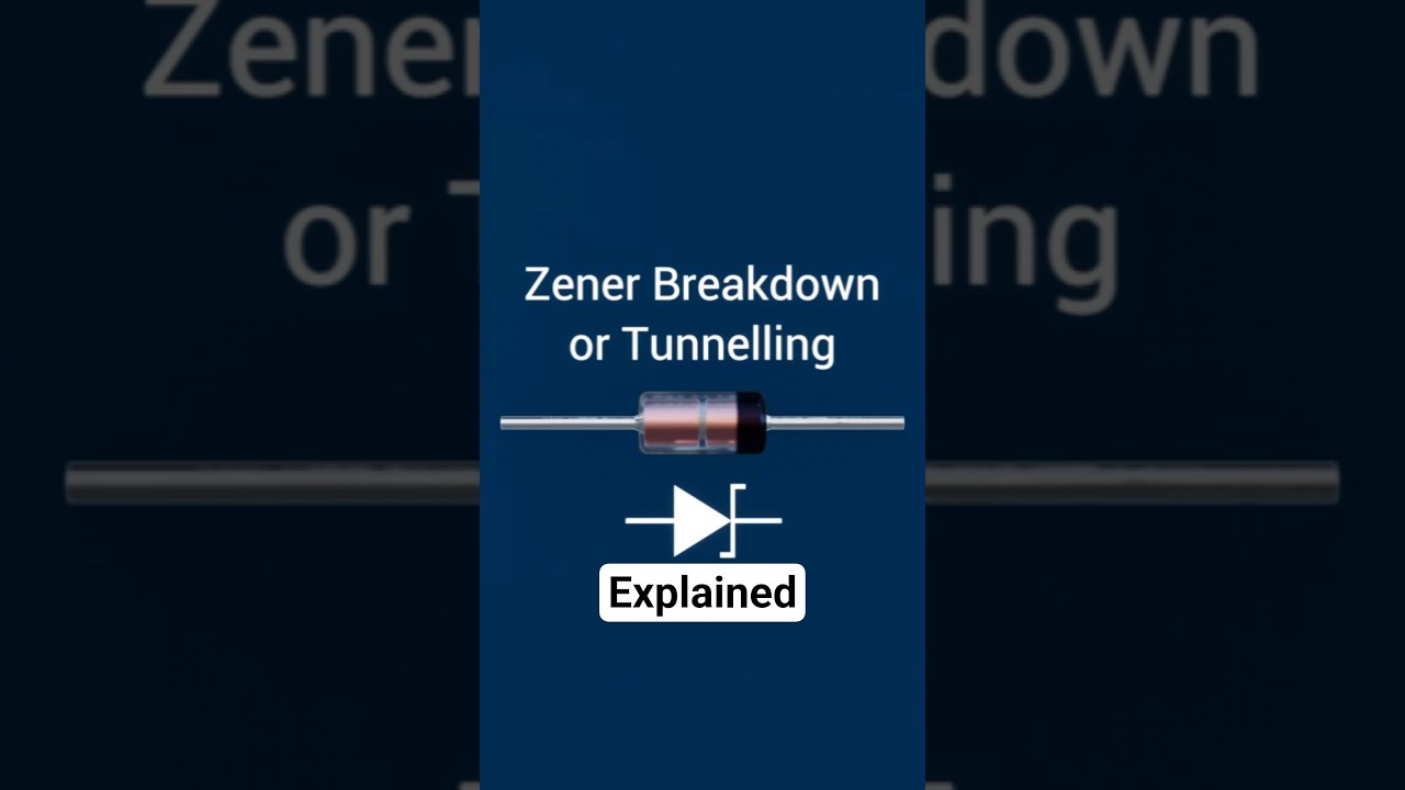 Zener Breakdown Explained | Tunnelling Effect #electronics #shorts #engineering