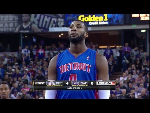 Andre Drummond Full Highlights at Kings - 15 Points 18 Rebounds (2013.11.15)