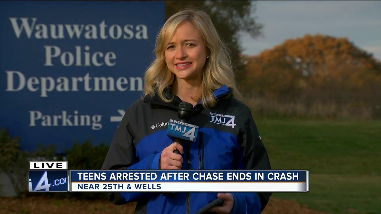 5 juveniles in stolen car arrested after police chase, crash - YouTube