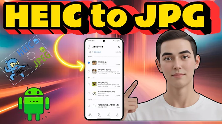 How To Change Photo From HEIC To JPG On Samsung Galaxy S24 Ultra - Full Tutorial