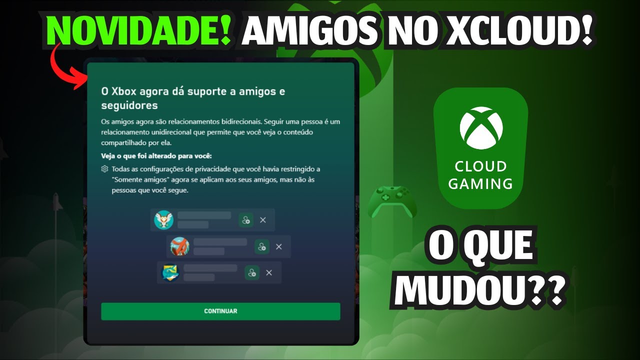 NOVIDADE no XCLOUD!! AMIGOS, CHAT e CALL, o que MUDOU?