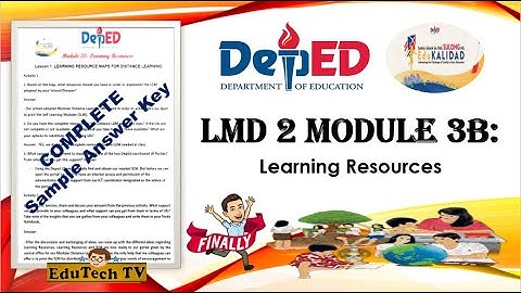 LDM2 MODULE 3B with ANSWER KEY for TEACHERS | Activity solved with Soft Copy