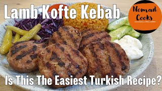 Lamb Kofte Kebab. How To Make A Tasty Turkish Kebab In Less Than 30 Minutes! Turkish Food. BBQ Food!