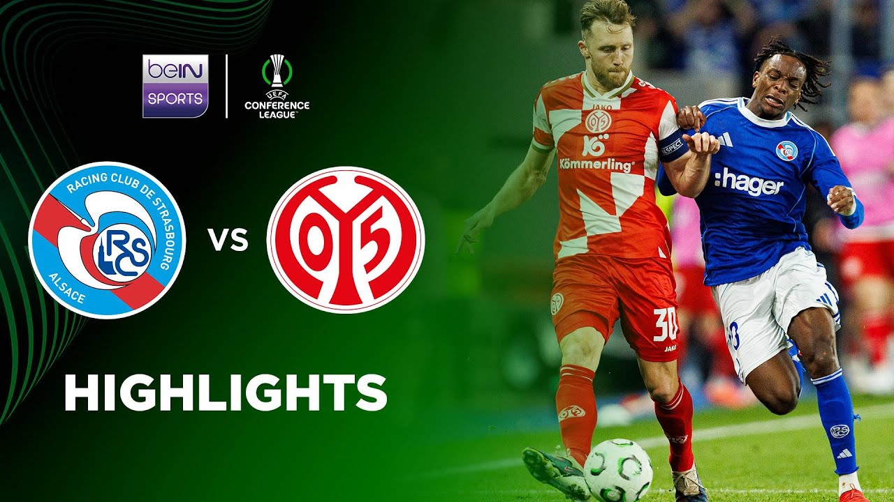 Strasbourg 4-0 Mainz (Agg. 4-2) | UEFA Conference League 25/26 Match Highlights
