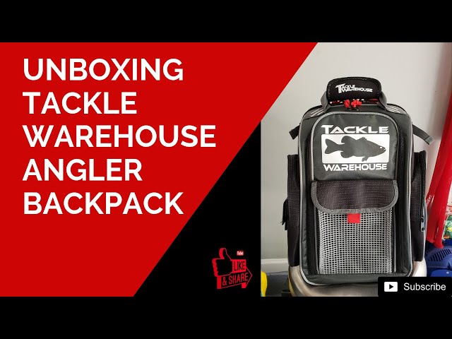 Tackle warehouse angler backpack unboxing - fishing bag Review 