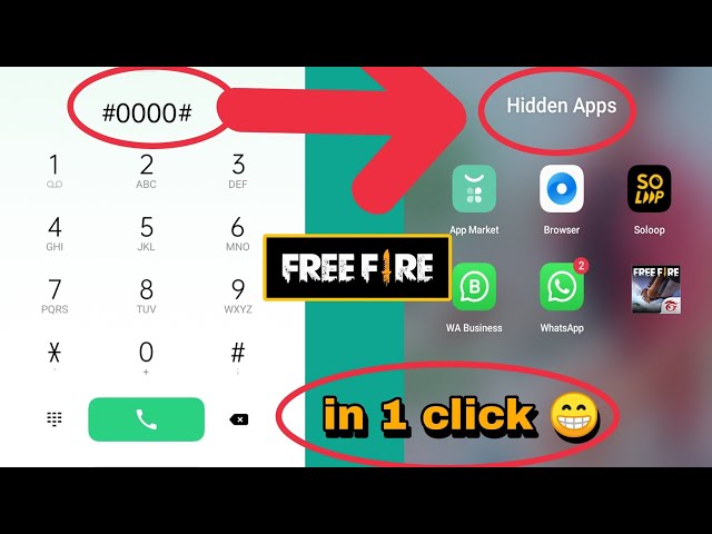 Hide free fire, How to hide free fire from play store