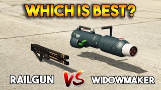 GTA 5 ONLINE : WIDOWMAKER VS RAILGUN (WHICH IS BEST?)
