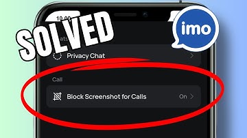 How to turn off screenshot permissions for calls on imo