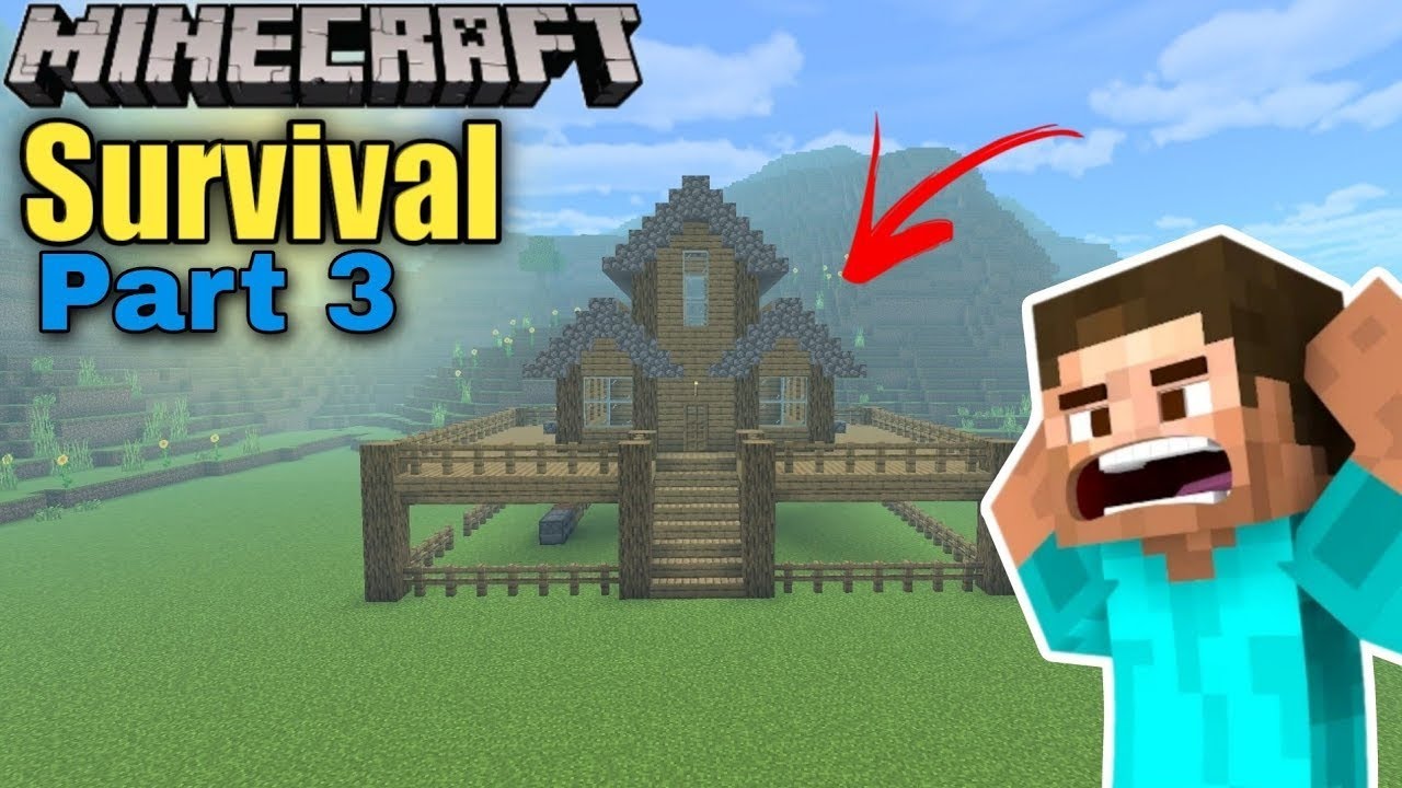 Minecraft Survival Series Episode 3 New House - YouTube