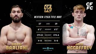 Giorgi Barliani vs. Jack McCaffrey | Full Fight Replay | CFFC NextGen 3