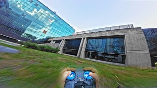 Uncut FPV Freestyle | Training and Crashing in the Abandoned Offices