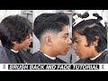 How To Fade Long Hair | Freshest Mid Fade Slick Back Tutorial