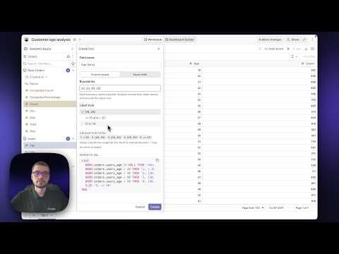 Bins and value groups in Cube