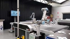 Zünd S3 with 2 UR robots for loading & unloading