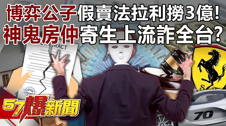 「博弈貴公子」假賣法拉利撈3億！ 「神鬼房仲」寄生上流詐全台！ - 黃暐瀚 黃世聰 徐俊相《57爆新聞》20250715-5