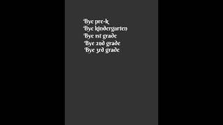 Bye Pre-K to 4th 👋 Hello 5th! 🎉📚#5thgrade #LevelUp #NewStart #BigKid #NextStep #youtubeshort