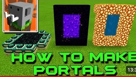 how to make portal to nether , haven and End  #minecraft #craftsman #viralvideo #trending  #portal
