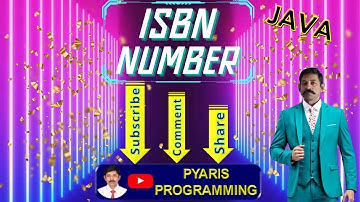 Java ISBN Number | Write a program to check whether a given number is ISBN number or not