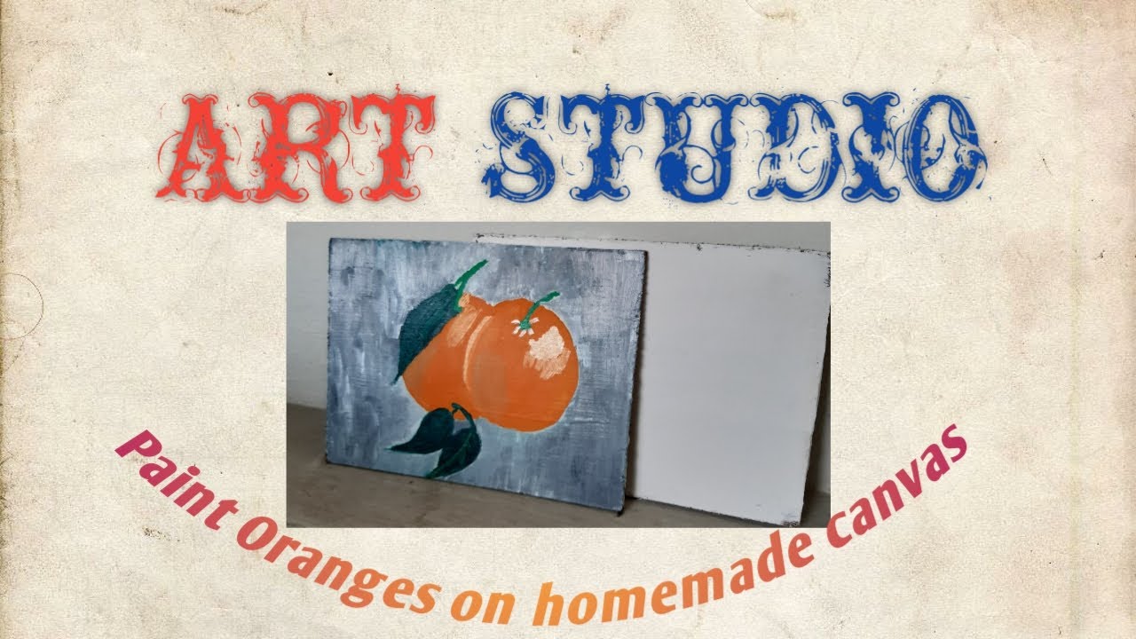 How to paint oranges/ how to paint oranges with oil paints/ easy oil