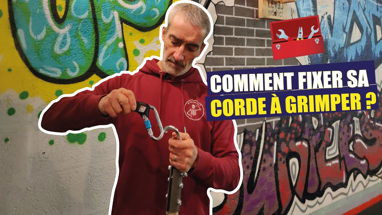 Fixation pour corde à grimper 22 cm - LEVEL addict