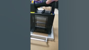 How to Print 100mm Large Logo on Carton by CYCJET Portable Handheld Inkjet Printing Machine
