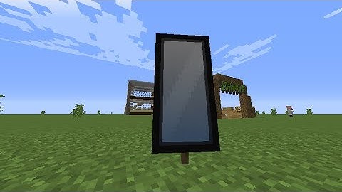How to make a Mirror in Minecraft! (Banner)