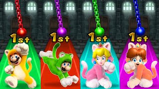 Mario Party 9 - All Minigames Cat Character + Super Mario 3D Word (Master Difficulty)