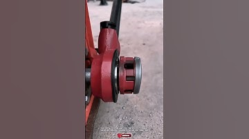 Specialized tool for practically threading iron pipes #pipes #tool #wow