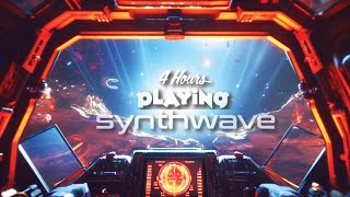 🚀 4-Hour SPACE JOURNEY in the stars ✨ 80's Synthwave radio -  Retrowave - beats to chill\/game to