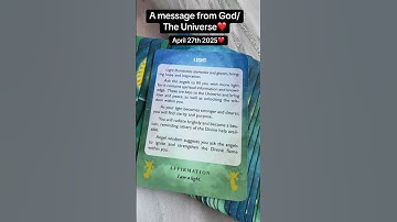 A message from God/The Universe❤️ #messagefromgod #messagefromtheuniverse #reading #oraclereading