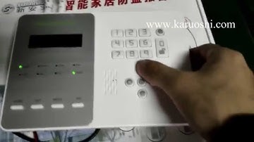 IR beam detector sensor to trigger alarm control panel demo