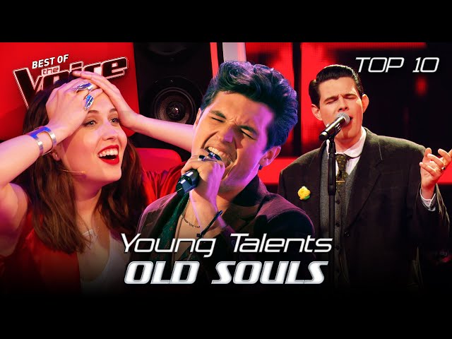 Young Talents with OLD SOULS Blind Auditions on The Voice | Top 10 class=