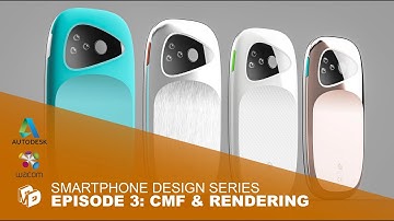 Autodesk x Wacom x DiTullo: Episode 3: Smartphone Concept CMF & Initial CAD Rendering