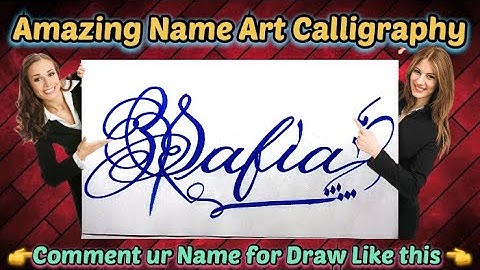 Safia Name Signature Calligraphy Status | How to improve Cursive Handwriting | Cut Marker | Draw