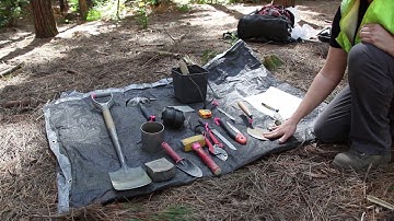 Soil sampling for bulk density measurement